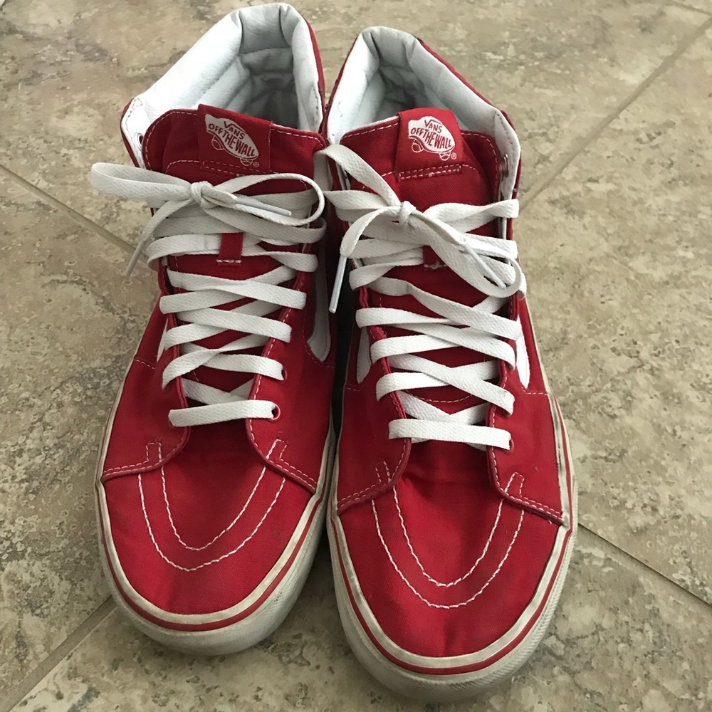 Red Old School Hightops